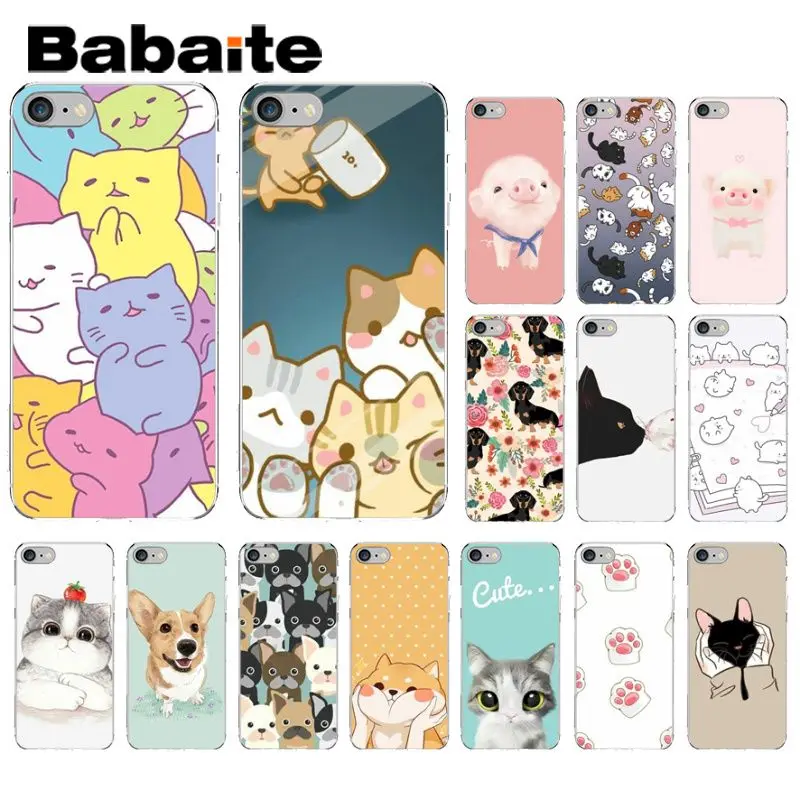 Прозрачный чехол для мобильного телефона Babaite Cat с рисунком милой мыши поросенка