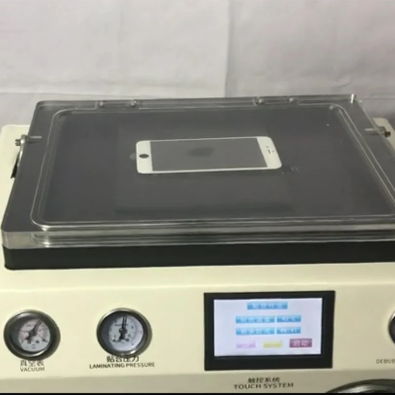 Новая версия TBK-408A 15 дюймов мобильный телефон lcd ламинатор машина с прозрачной крышкой и Автоклавный пузырь для удаления