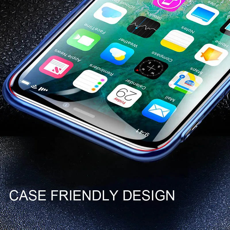 10D полное Переднее стекло для iPhone XS Max XR X 8 7 6 6S Plus защита экрана закаленное + задняя