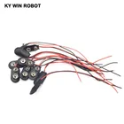 Новый высококачественный кабель питания I type 10pc 9 В постоянного тока, провод, штекер, зажим, разъем для Arduino DIY