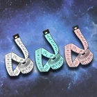 Полихроматическая рулетка, измерительная брошь, голубой, белый, розовый цвет, измерительная линейка, инструмент для шитья, свитер, рубашка, Детская Подарочная бижутерия