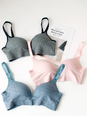 100 pcs New Arrival Women Backless Wirefree Underwear Lace bras bralette Sexy Halfter bra Female crop Lingerie Brassiere