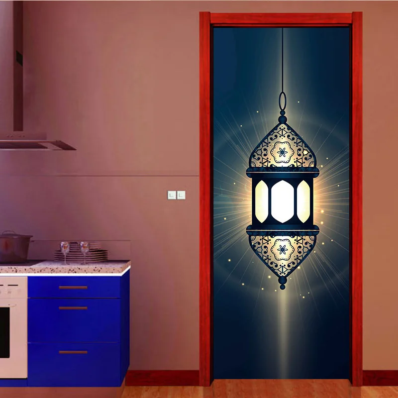 Светильник в темноте религиозный фонарь креативные наклейки на двери арабском