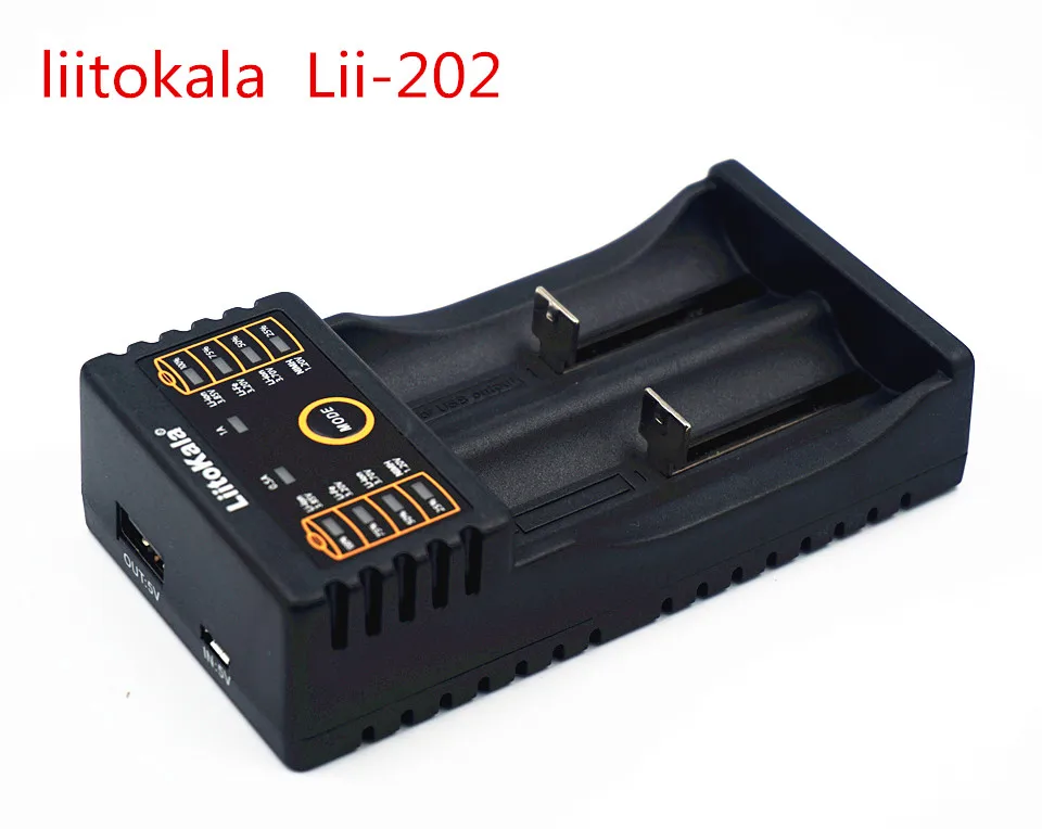 Аккумулятор Liitokala lii 100% 202 для 1 2 в/3 7 в/4 25 В 18650/26650/18350/16340/18500 / AA/AAA|liitokala lii|liitokala - 100aaa aa