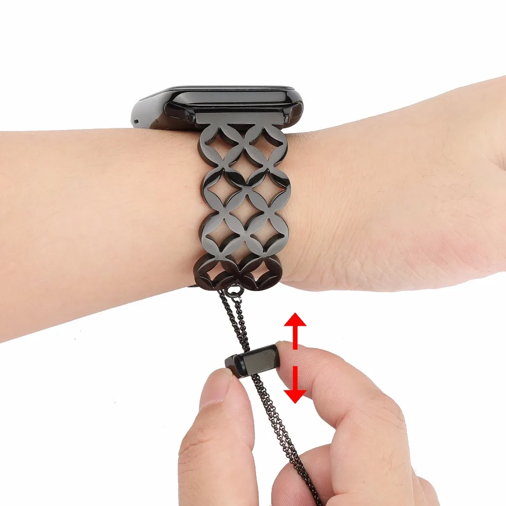 Браслет iWonow для iWatch Apple Watch 38 мм 42 Series 5 4 3 2 1 Ювелирное Украшение ремешок на