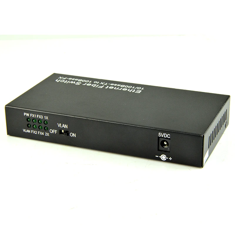 10/100Base TX к 100Base FX кабелям Ethernet для волоконных преобразователей 10/100 м 4 волокна и 2 RJ45
