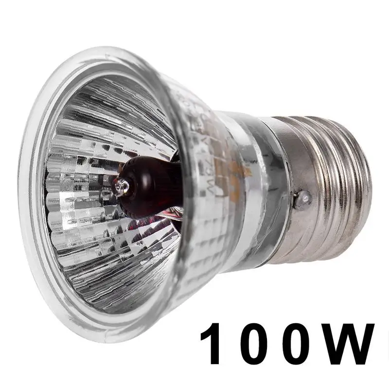 100w Kaigelin галогенная лампа E27 25W 50W 75W 100 Вт LED лампа нагрева UVA/UVB и рептилий Basking красный Светильник лампы светильник ing AC220-240V - Мощность в ваттах: 100w