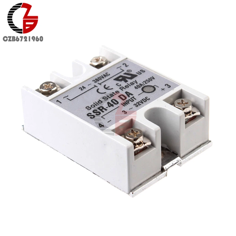 Твердотельный релейный модуль 3-32 в 24-380 SSR 50DA 60DA 70DA 100DA 50/60/70/100A с разъемами типа