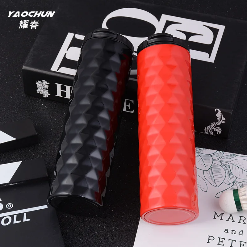 2018 новый черный ромбовидный термос бутылка для чая Термочашка кофейные кружки