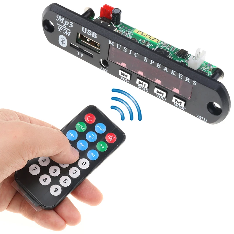 Kebidu Bluetooth USB MP3 декодер доска поставить FM радио DC 12V аудио модуль для автомобиля