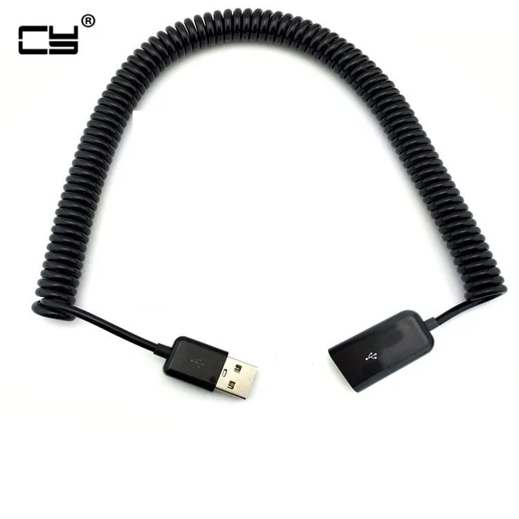 3 м/1 м/10 футов с пружиной на локте Спиральный USB 2 0 кабель удлинитель для