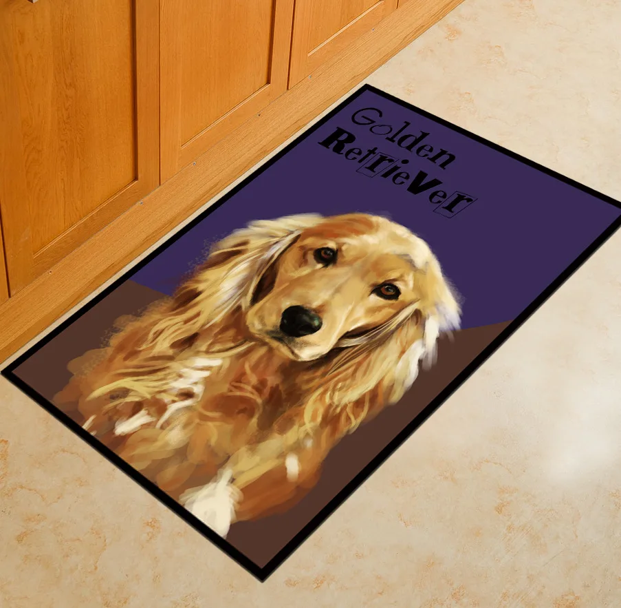 

Zeegle Dog Printed Doormats Outdoor Welcome Entrance Mats Area Rug For Living Room Anti-slip Kids Bedroom Carpets Bathroom Mat