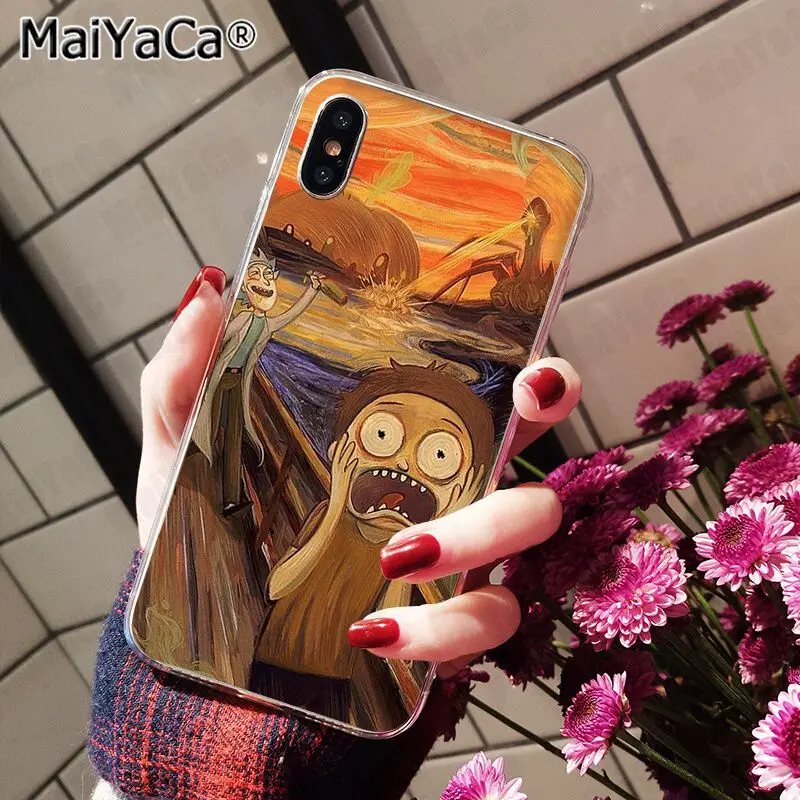 16 Чехол MaiYaCa для iphone 11 pro X 5S XR SE 8 plus 6 7 8 6s plus, чехол с изображением солнца Ван Гога, цветов, палитры, чехол XS MAX - Цвет: 16