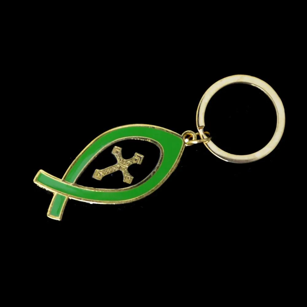 Брелок с изображением Иисуса рыба христовины имитационная Форма Женский Мужской