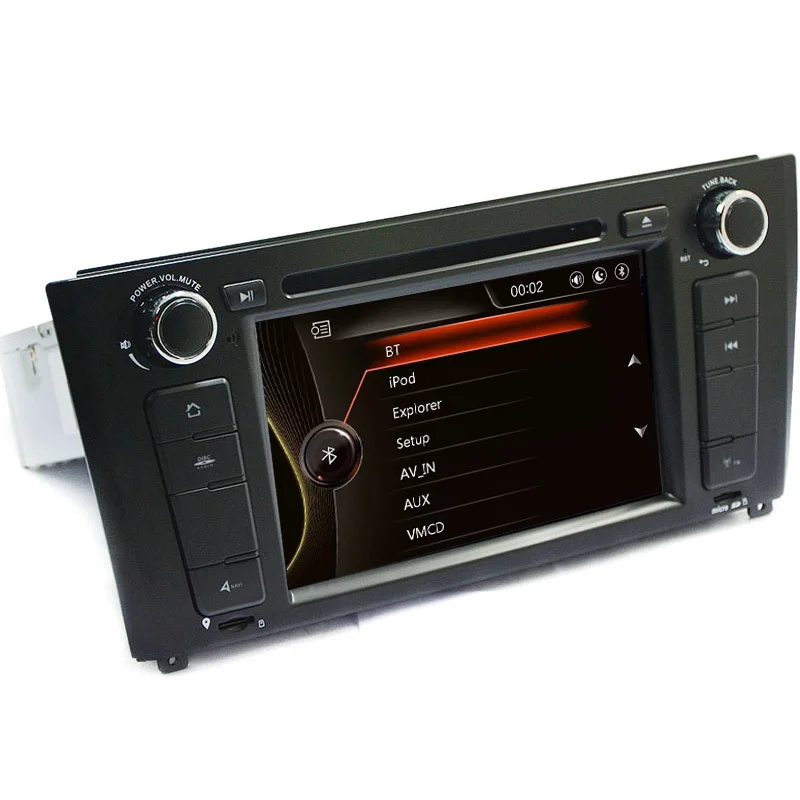 Емкостный экран 7 дюймовый автомобильный dvd плеер для BMW 1 серии E81/E82/E88 2004 2010 Can bus