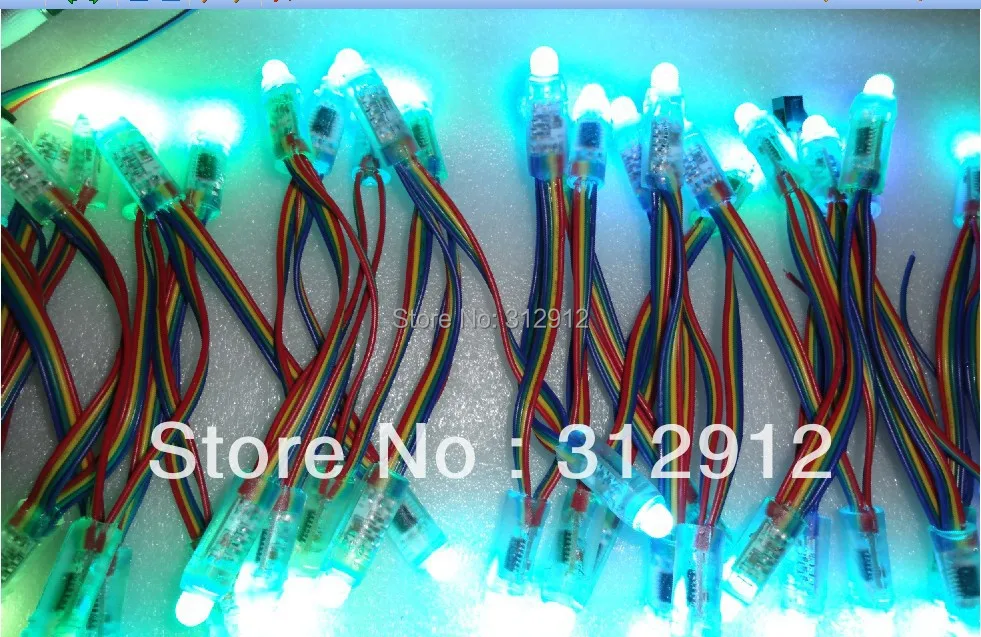 Пиксельный модуль IP68 DC5V 12 мм WS2801 полноцветный 50 шт. струны 256 Серая шкала фонарь|ip68