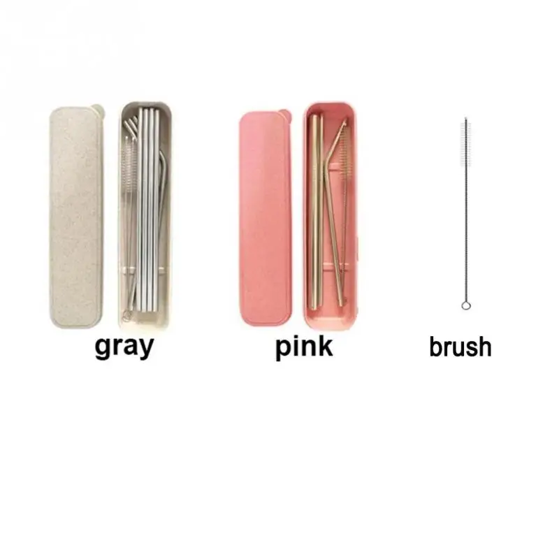 Коробка Упаковка из нержавеющей стали трубки металла питьевой соломы