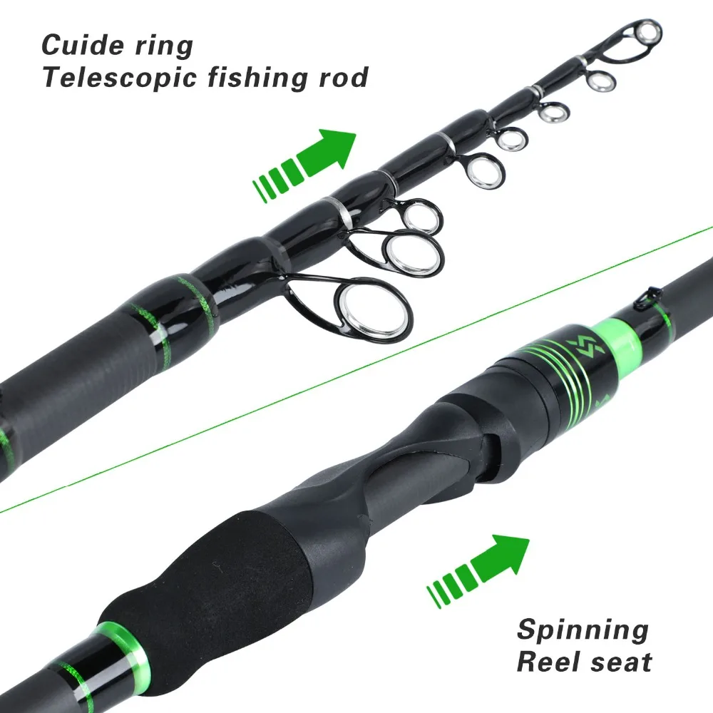 Sougayilang карбоновое спиннинговое/Литье удилище сверхлегкое Телескопическое удилище 1,8 м 2,1 м карповая Удочка снасти инструменты Pesca
