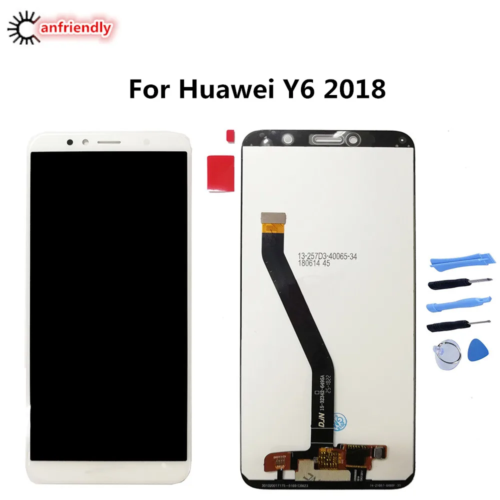 

For Huawei Y6 2018 ATU L11 L21 L22 LX3 5.7" Honor 7A enjoy 8E LCD Display+Touch panel glass Screen Digitizer with frame Assembly