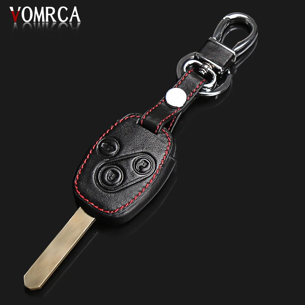 Высококачественный кожаный чехол-брелок для ключей чехол в форме автомобиля Honda