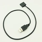 Кабель питания с SATA на USB, 5 В (штекер) на 15-контактный разъем SATA (гнездо), блок питания для ноутбука 2,5 дюйма, SATA HDD 22AWG, черный, 50 см
