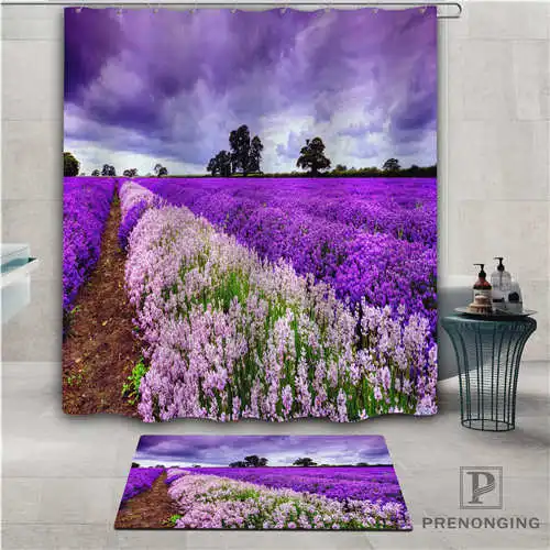 На заказ Лаванда (1) водонепроницаемый занавеска для душа коврик дома ванной