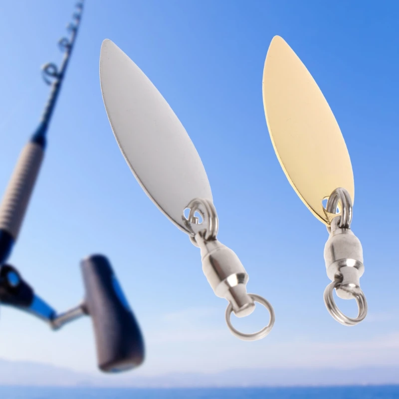 5 шт. рыболовные серебристые золотые блесны с вертлюгом вращающиеся