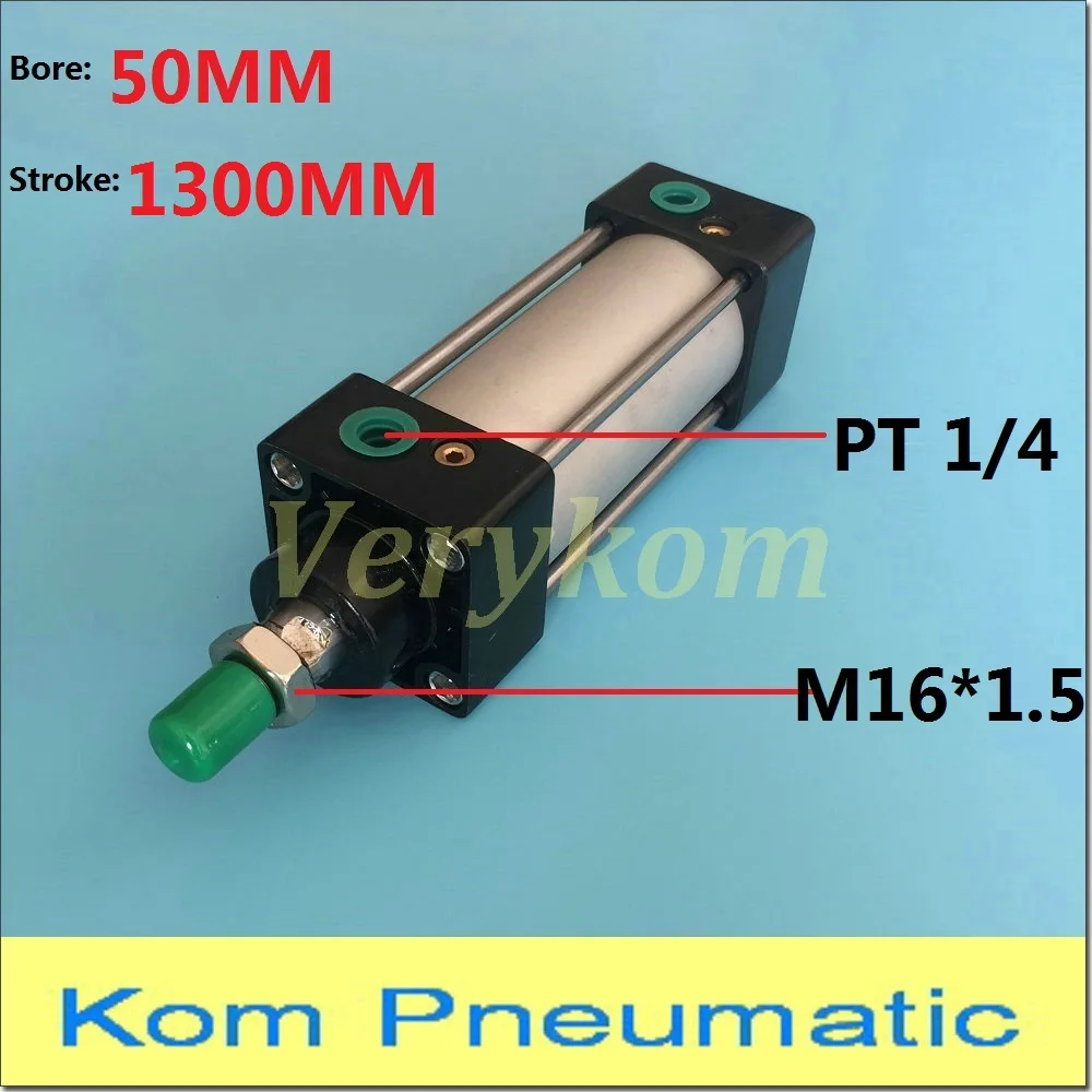 Пневматические цилиндры диаметр хода 50 мм порт 1300 резьба 1/4 дюйма SC 50x1300 50*1300 S