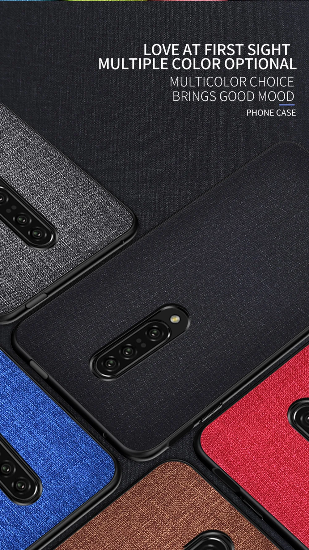 Eqvvol ультра тонкий тканевый холщовый чехол для OnePlus 7 Pro, роскошная тканевая текстура, задняя крышка для Oneplus 6 6 T, однотонный чехол