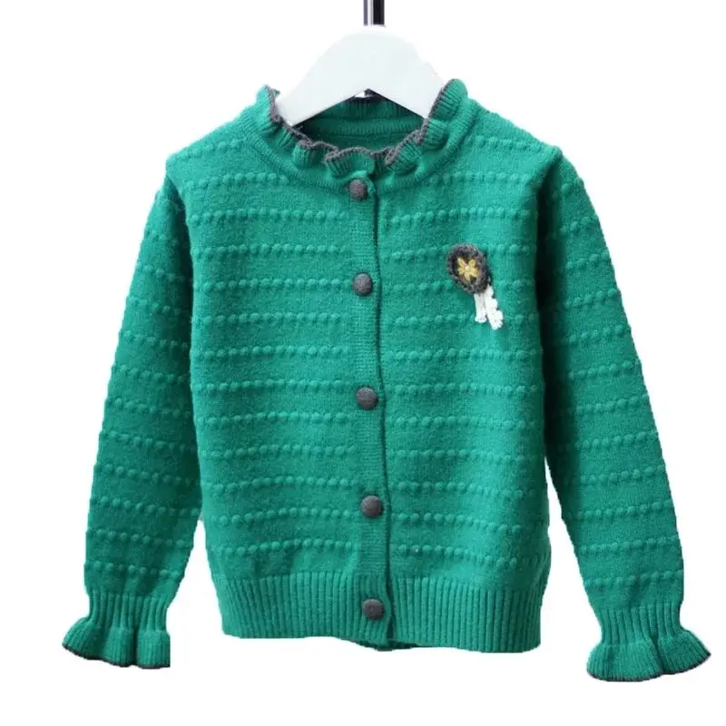 2018 г. новый дизайн вязаный свитер для маленьких девочек осенне весенний детский