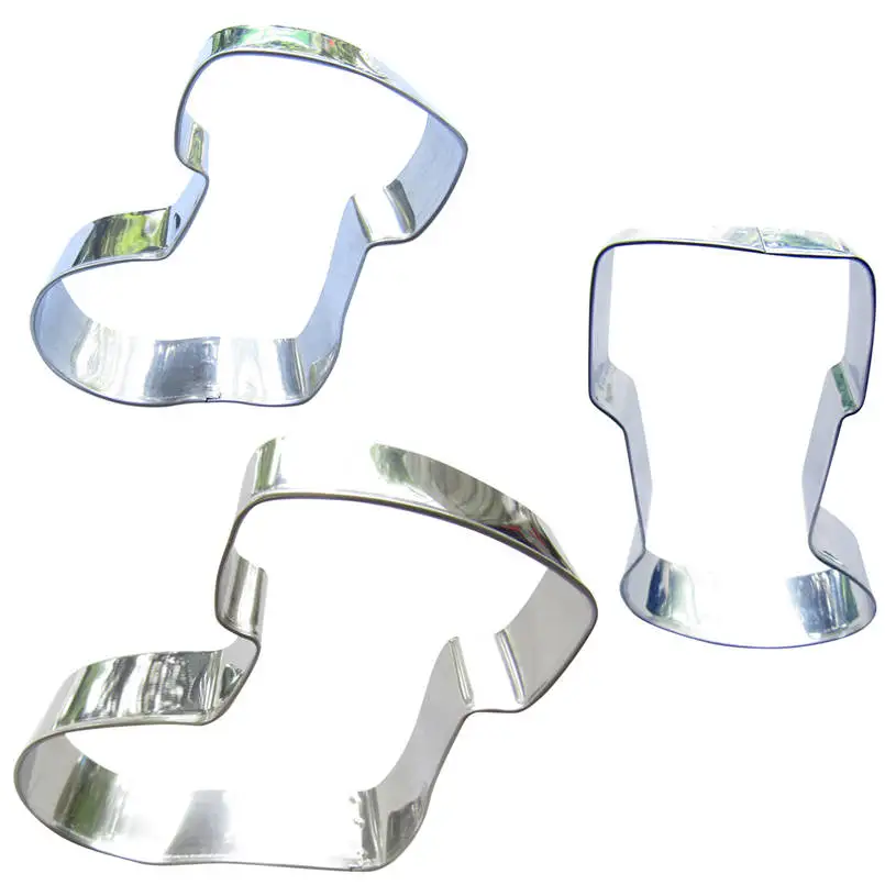 Модные каблуки рождественские коньки сапоги серии форма для украшения тортов Tools