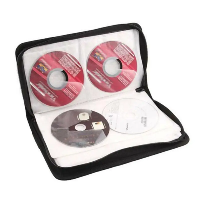80 шт. ПУ имитация кожи автомобиля Cd сумка посылка диск Dvd коробка импортные товары