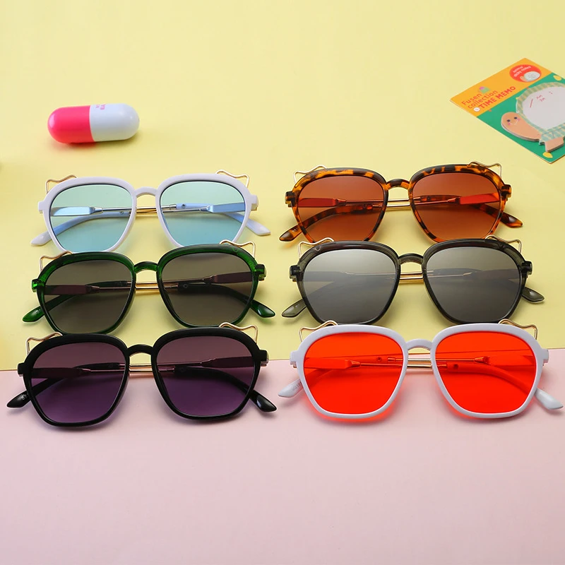 Child 2019 NEW square Frame Sunglasses Kids Gold leg Children Glasses UV400 Baby Summer Eyeglasses Cute Girl Eyewear n336 | Аксессуары