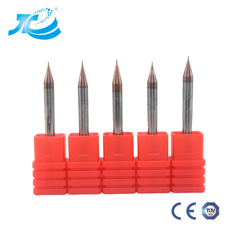 Концевая микро-фреза с шаровой головкой диаметр R 0 1-R 45 Твердость 65 медь карбид