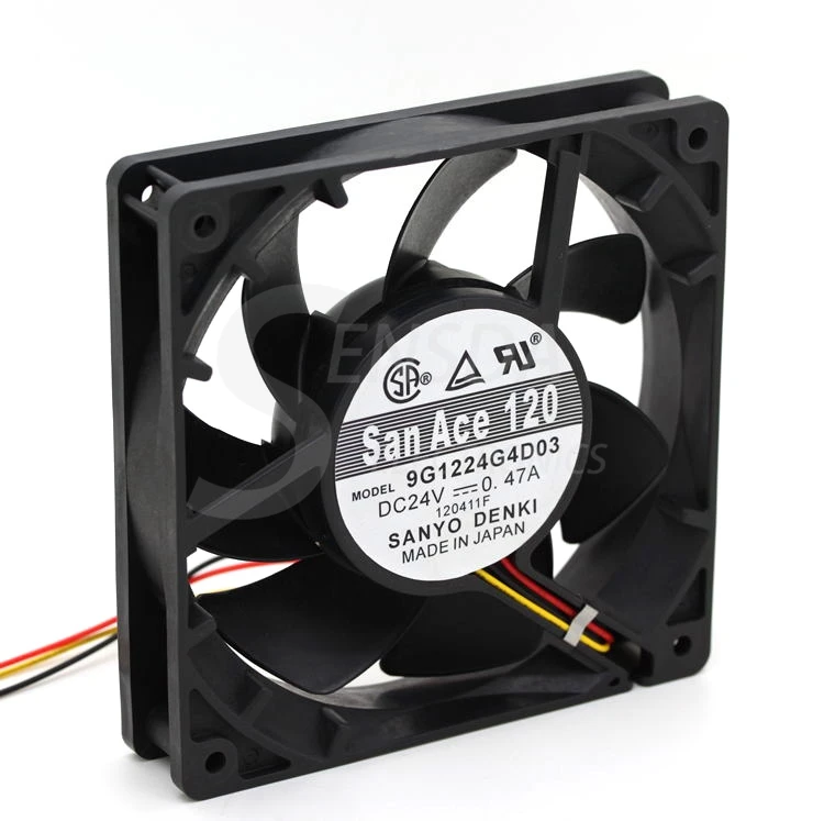 Оригинальный Для Sanyo 9G1224G4D03 12025 24В 120 мм 12 см 0.47A 3P осевой вентилятор охлаждения|cooling