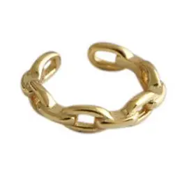 1Pc ER18164-2 Gold F.I.N.S 1 шт. S925 чистые стерлинговые серебряный крючок для уха манжеты цепи двухслойные женские серьги стекируемые корейский клип серьги без шт - Окраска металла: 1Pc ER18164-2 Gold