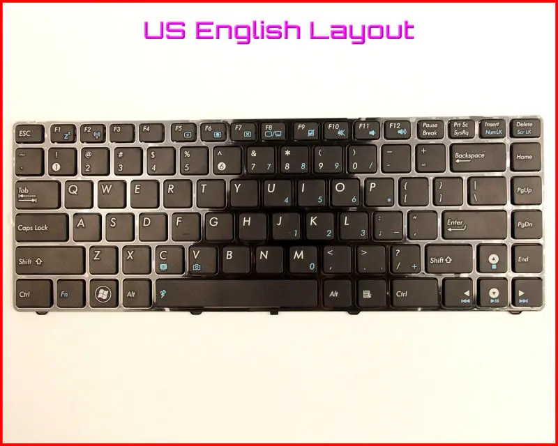 Новая клавиатура США английская версия для ASUS B43 B43A B43S B43JR B43V K43SA A42JC X35J X35JG X35 X35S