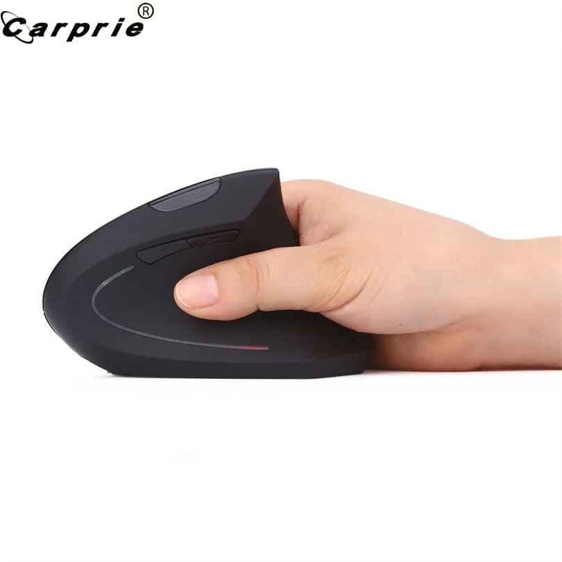 CARPRIE 1 шт. 2 4G Беспроводная вертикальная здоровая мышь 6 клавиш 2400 точек/дюйм ABS