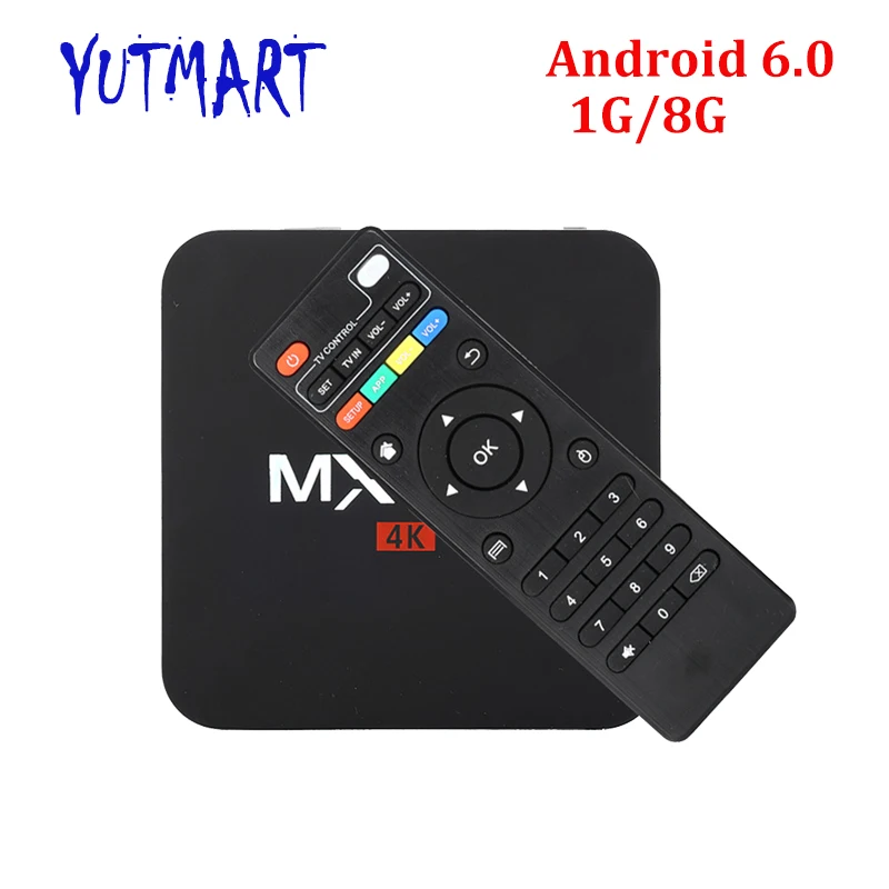 10 шт. [MX PRO] H.265 4K Поддержка 1 ГБ DDR3 8 eMMC Quad Core Smart Android 6 0 Rockchip RK3229 TV Box MX Pro | Электроника