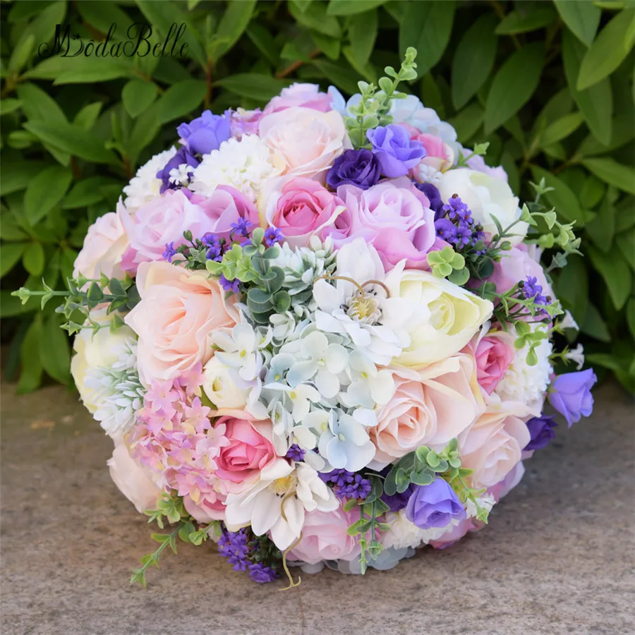 

Modabelle, романтические свадебные цветы, свадебные букеты, Искусственный Свадебный букет для девочек