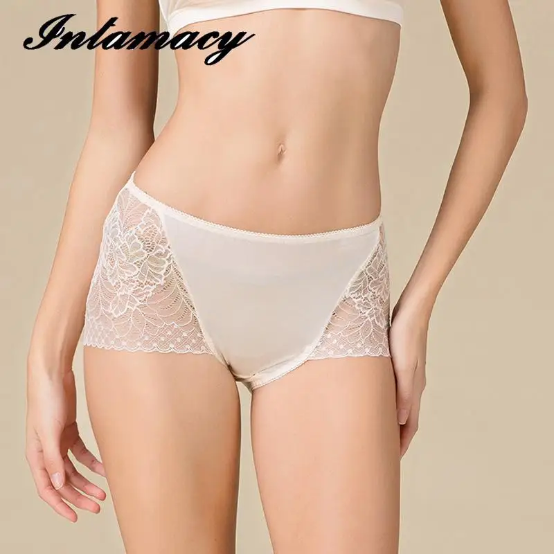 100% шелковое летнее Новое нижнее белье женские сексуальные кружевные дышащие