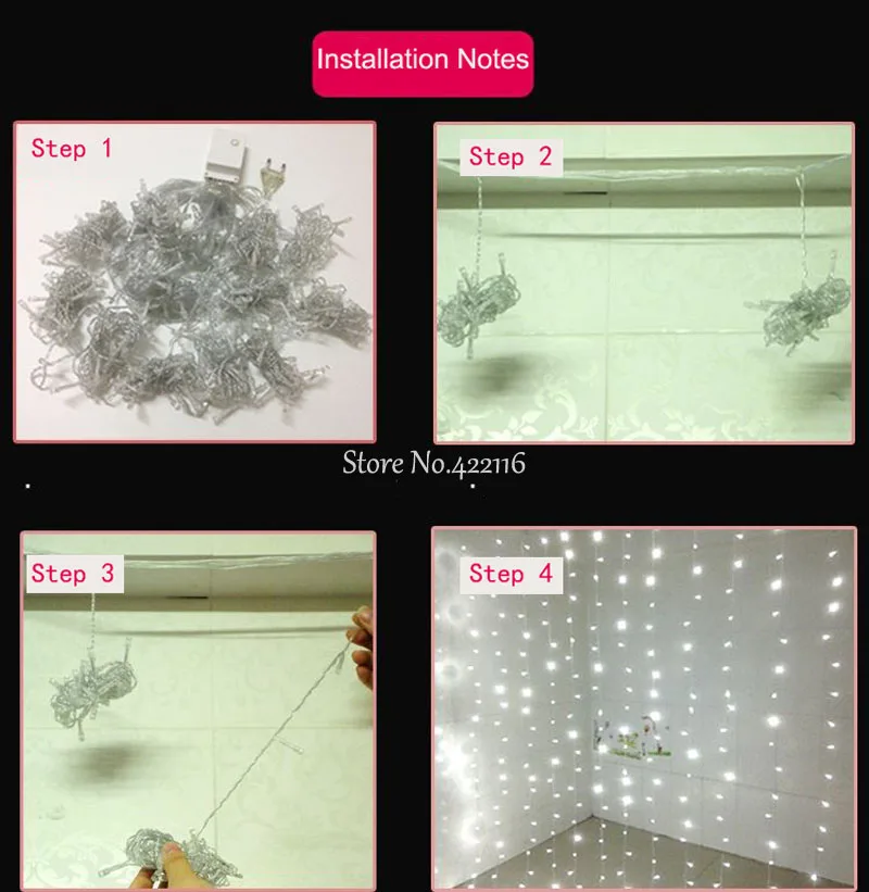 СВЕТОДИОДНАЯ Гирлянда занавес в виде сосулек 6 х3 м 3 м|curtain lights|led curtain lightfairy lights |
