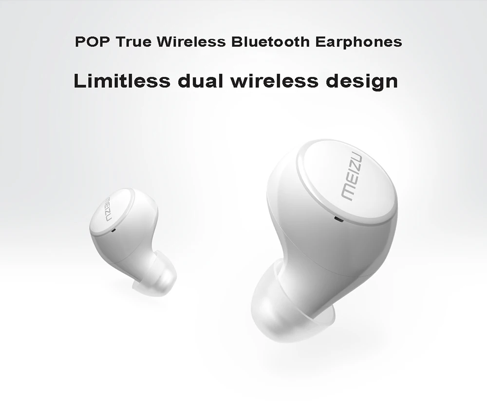 MEIZU POP TWS настоящие беспроводные bluetooth-наушники с голосовым управлением IPX5 водонепроницаемые стерео спортивные наушники-вкладыши с микрофоном