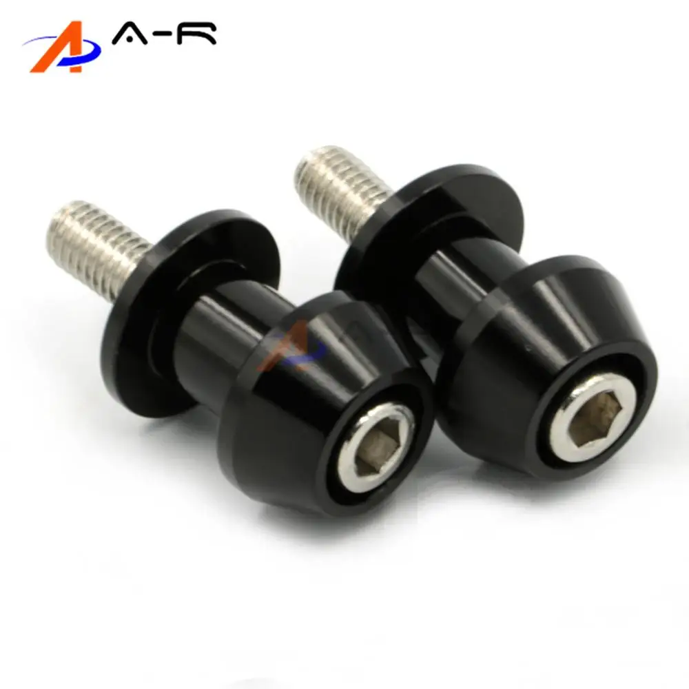 2X 8mm Swingarm Spools Stands Sliders Bobbins bolts screw for Honda CBR 600 900 1000RR For Kawasaki Suzuki GSR 650 750 | Автомобили и
