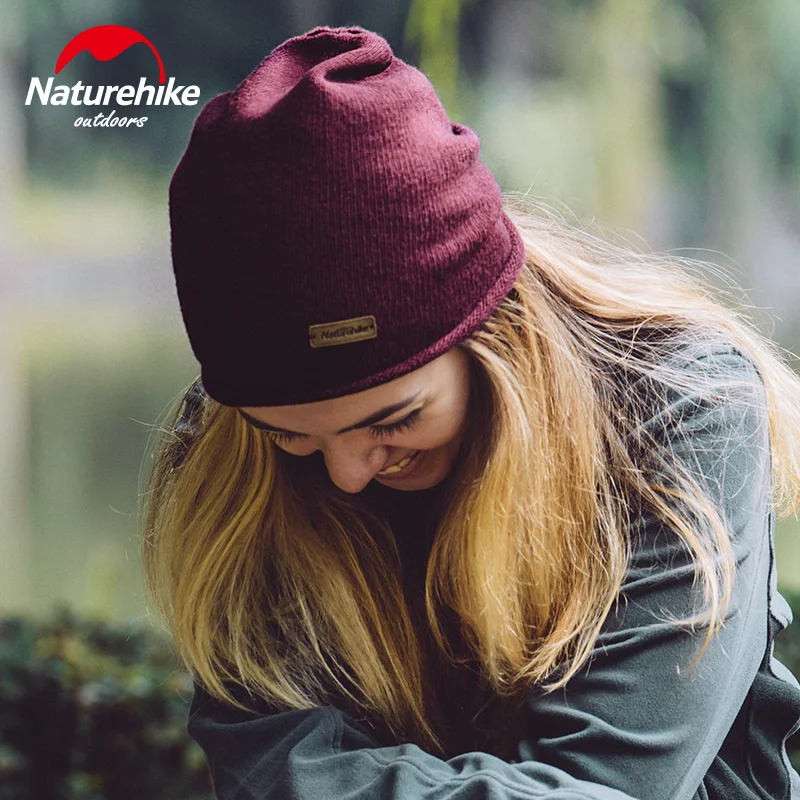 Naturehike зимние шерстяные шапки Вязаные бини Теплые Отдых на природе для