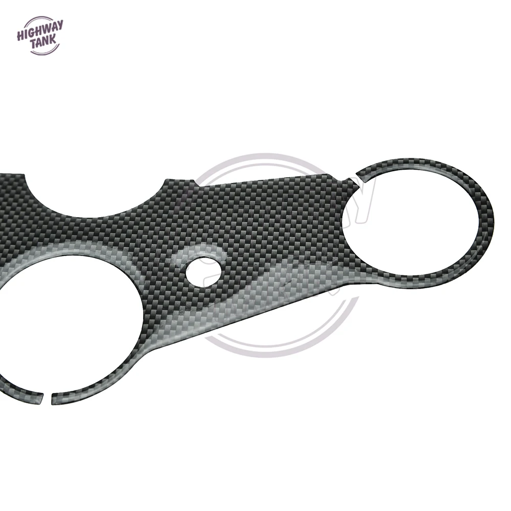 1 шт Мотоцикл углеродного волокна шаблон Топ тройной зажимной хомут стикер чехол