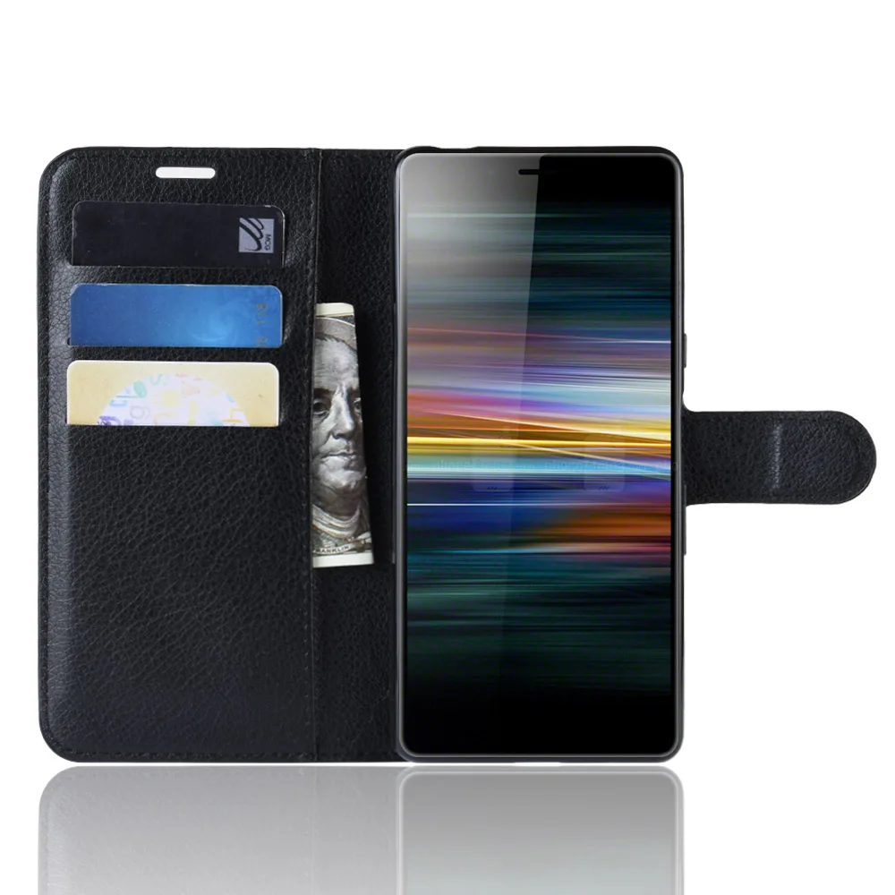 HUDOSSEN Capa для Sony Xperia L3 I3312 I4312 I4332 роскошный чехол с подставкой и кошельком кожаный
