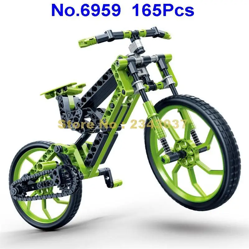 6959 165 шт. Детский конструктор для велосипеда|building blocks|block blockbike blocks |
