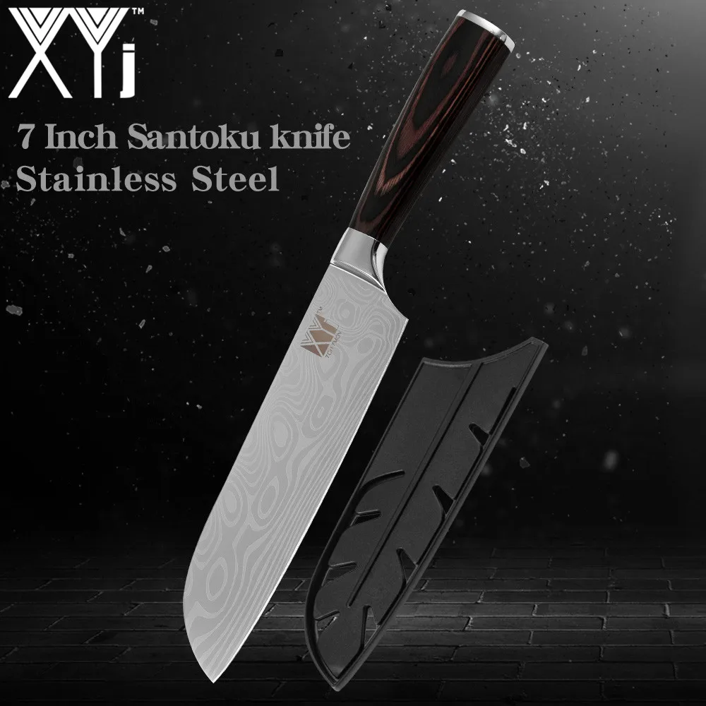 Набор кухонных ножей XYj Master Chef 7Cr17 инструменты из нержавеющей стали для шеф повара