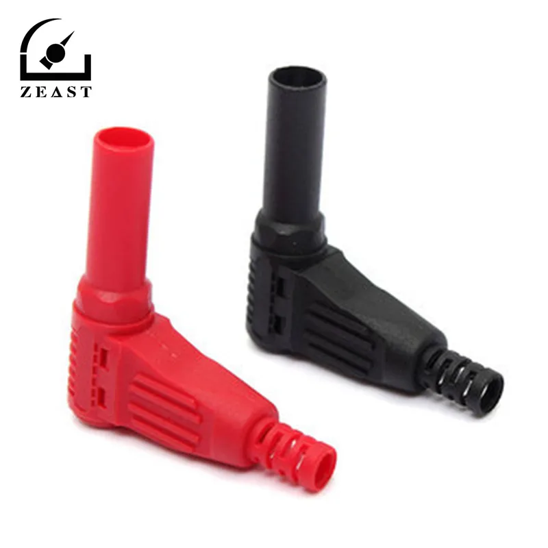 Изоляционный провод под прямым углом 2 шт. 4 мм штекер типа сделай сам вилка банан